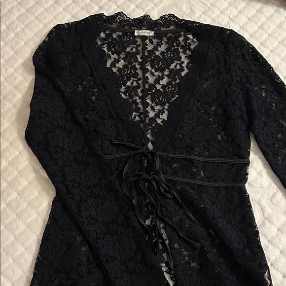 Free People Tops - Free People Black Lace Top